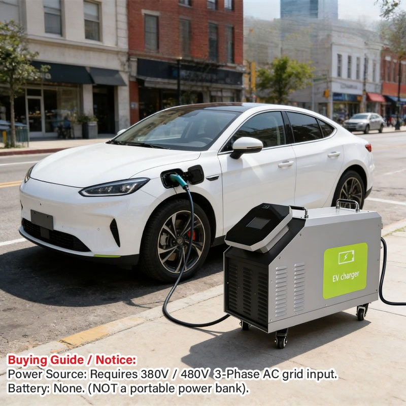 Portable Dc Fast Charger 20Kw Ccs2 - Estação de Carregamento Portátil DC para