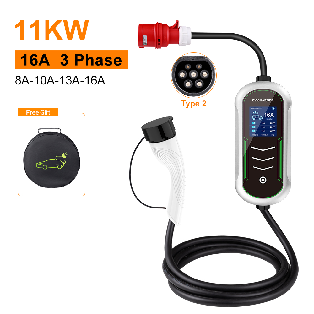 IPENGEN 11KW EV Carregador Por - Portable Ev Charger 32A Type 2 Cee Plug avaliação e preço