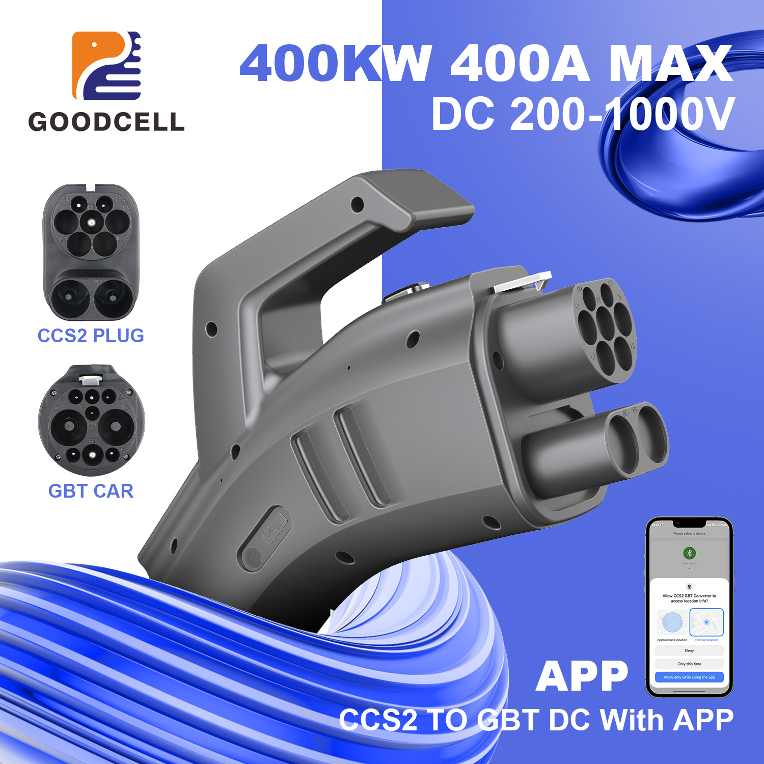 Adaptador de carregador GOODCE - Gb/T To Ccs2 200A Fast Charging Adapter avaliação e preço