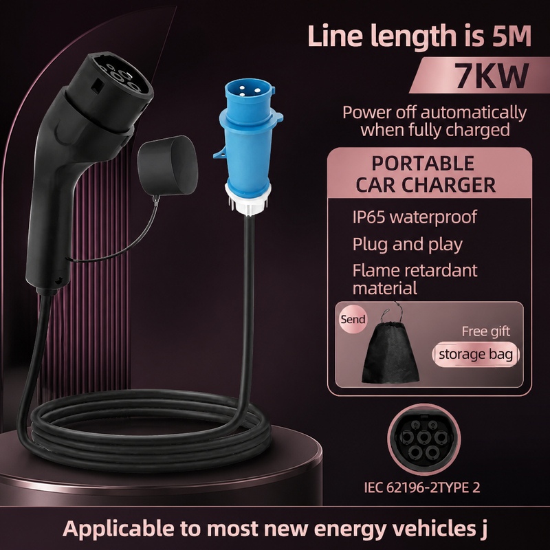 Carregador Portátil para Veícu - Portable Ev Charger 32A Type 2 Cee Plug avaliação e preço